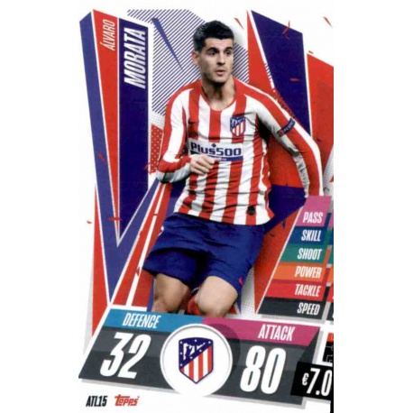 Alvaro Morata Atlético Madrid ATL15 Match Attax Champions International 2020-21