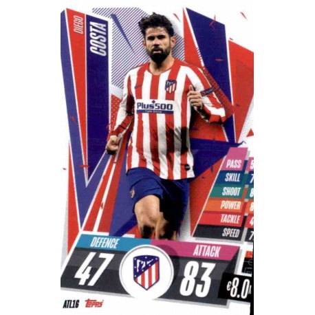 Diego Costa Atlético Madrid ATL16 Match Attax Champions International 2020-21