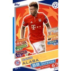 David Alaba Bayern München BAY4 Match Attax Champions 2016-17