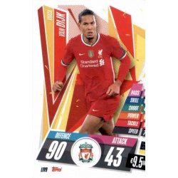 Virgil Van Dijk Liverpool LIV9 Match Attax Champions International 2020-21