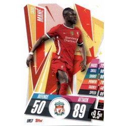 Sadio Mane Liverpool LIV17 Match Attax Champions International 2020-21