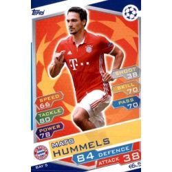 Mats Hummels Bayern München BAY5 Match Attax Champions 2016-17