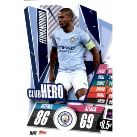 Fernandinho Club Hero Manchester City MCI2 Match Attax Champions International 2020-21