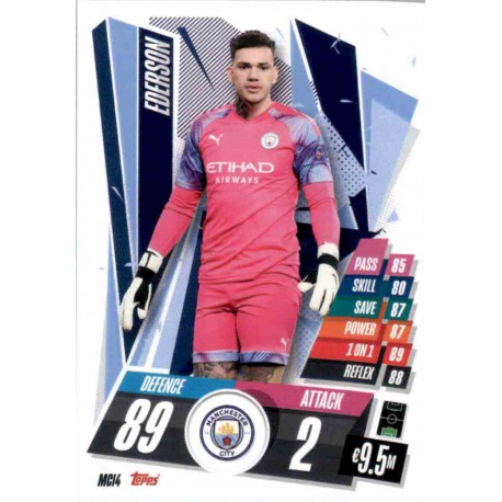 Ederson Manchester City MCI4 Match Attax Champions International 2020-21