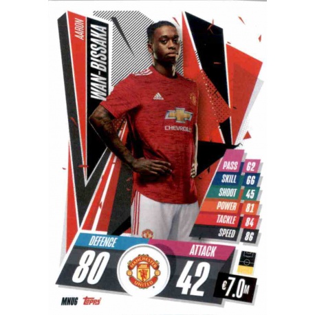 Aaron Wan-Bissaka Manchester United MNU6 Match Attax Champions International 2020-21