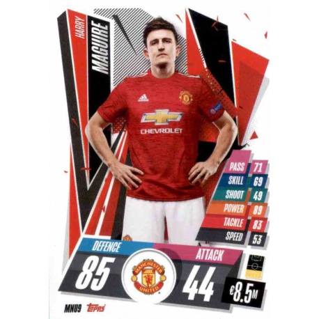 Harry Maguire Manchester United MNU9 Match Attax Champions International 2020-21