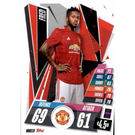 Fred Manchester United MNU10 Match Attax Champions International 2020-21