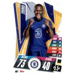 Kurt Zouma Chelsea CHE7 Match Attax Champions International 2020-21