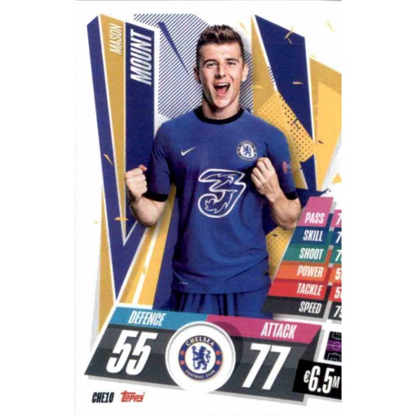 Mason Mount Chelsea CHE10 Match Attax Champions International 2020-21