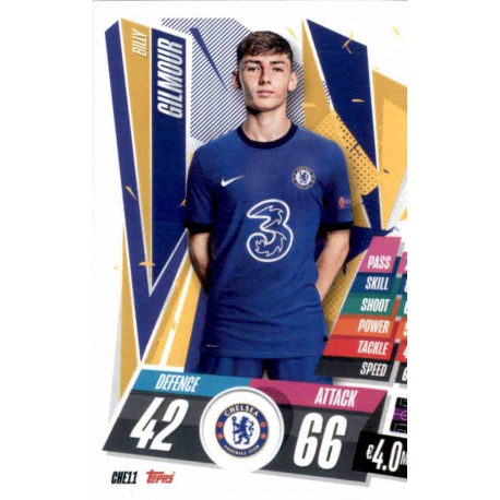 Billy Gilmour Chelsea CHE11 Match Attax Champions International 2020-21