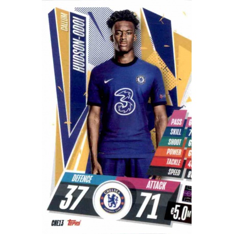 Callum Hudson-Odoi Chelsea CHE13 Match Attax Champions International 2020-21