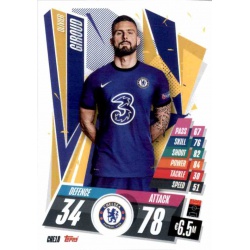 Olivier Giroud Chelsea CHE18 Match Attax Champions International 2020-21