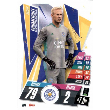 Kasper Schmeichel Leicester City LEI4 Match Attax Champions International 2020-21