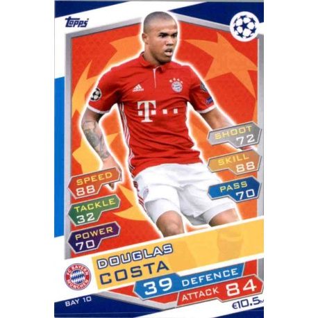 Douglas Costa Bayern München BAY10 Match Attax Champions 2016-17