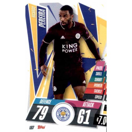 Ricardo Pereira Leicester City LEI7 Match Attax Champions International 2020-21