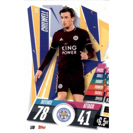 Ben Chilwell Leicester City LEI8 Match Attax Champions International 2020-21