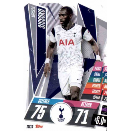 Moussa Sissoko Tottenham Hotspur TOT10 Match Attax Champions International 2020-21