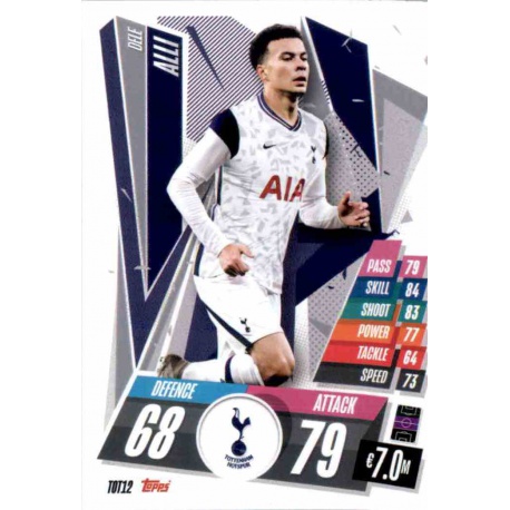 Dele Alli Tottenham Hotspur TOT12 Match Attax Champions International 2020-21