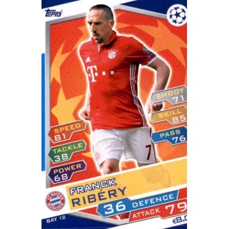 Franck Ribéry Bayern München BAY12 Match Attax Champions 2016-17