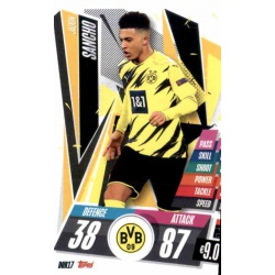 Jadon Sancho Borussia Dortmund DOR17 Match Attax Champions International 2020-21