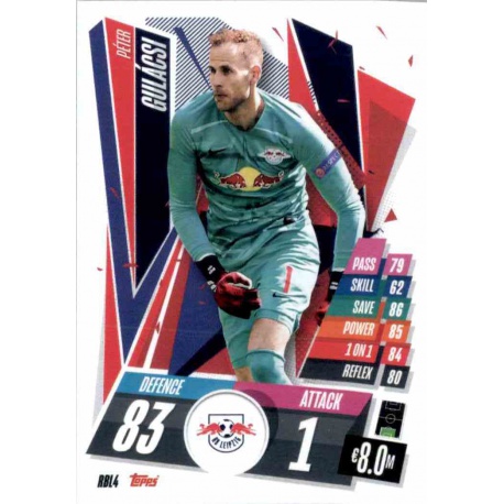 Peter Gulacsi RB Leipzig RBL4 Match Attax Champions International 2020-21