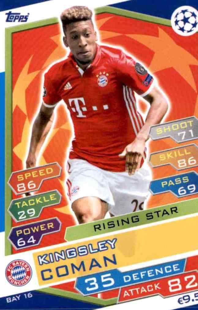 Sticker 131 Kingsley Coman Panini FC Bayern München 2017/18 
