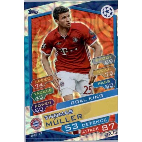 Thomas Müller Goal King BAY17 Match Attax Champions 2016-17