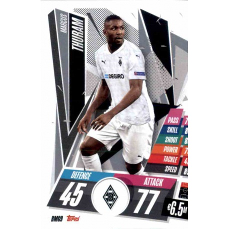 Marcus Thuram Borussia Monchengladbach BMG9 Match Attax Champions International 2020-21