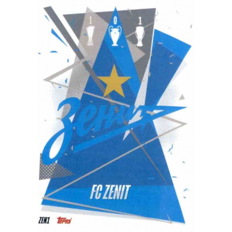 Team Badge Zenit ZEN1 Match Attax Champions International 2020-21