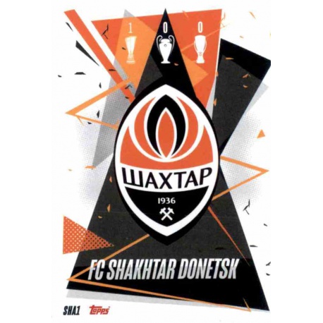 Team Badge Shaktar Donetsk SHA1 Match Attax Champions International 2020-21