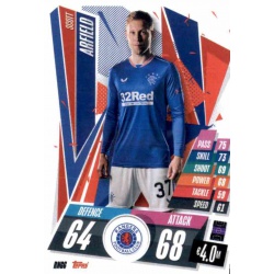 Scott Arfield Glasgow Rangers RAN6 Match Attax Champions International 2020-21