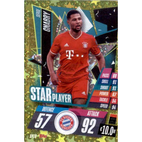 Panini FC Bayern München 2020/21 Hybrid Karte 19 Serge Gnabry 