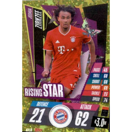 Joshua Zirzkzee Rising Stars Bayern Munchen RS10 Match Attax Champions International 2020-21