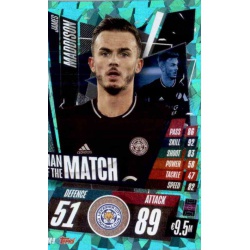 James Maddison Man Of The Match Leicester City MM9 Match Attax Champions International 2020-21