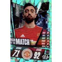 Bruno Fernandes Man Of The Match Manchester United MM13 Match Attax Champions International 2020-21