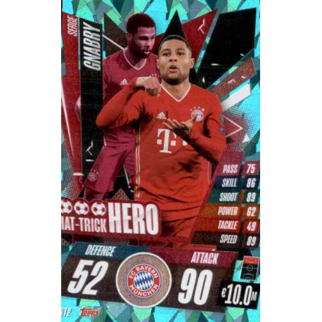 Serge Gnabry Hat Trick Heroes Bayern Munchen HT2 Match Attax Champions International 2020-21