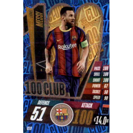 Lionel Messi 100 Club Barcelona CL9 Leo Messi