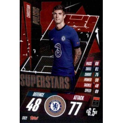Christian Pulisic Superstars Chelsea SS2 Match Attax Champions International 2020-21