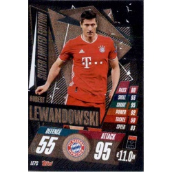 Robert Lewandowski Limited Edition Silver Bayern Munchen LE7S Match Attax Champions International 2020-21