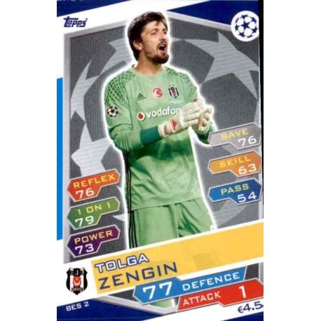 Tolga Zengin Beşiktaş BES2 Match Attax Champions 2016-17