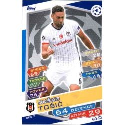 Duško Tošić Beşiktaş BES7 Match Attax Champions 2016-17