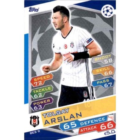 Tolgay Arslan Beşiktaş BES9 Match Attax Champions 2016-17