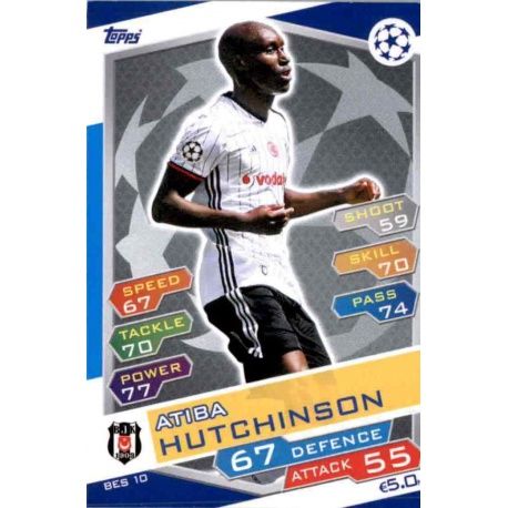 Atiba Hutchinson Beşiktaş BES10 Match Attax Champions 2016-17