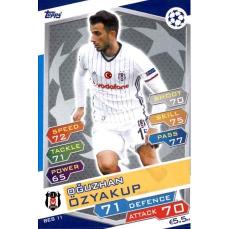 Oğuzhan Özyakup Beşiktaş BES11 Match Attax Champions 2016-17