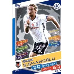 Ömer Şişmanoğlu Beşiktaş BES14 Match Attax Champions 2016-17