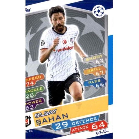 Olcay Şahan Beşiktaş BES16 Match Attax Champions 2016-17