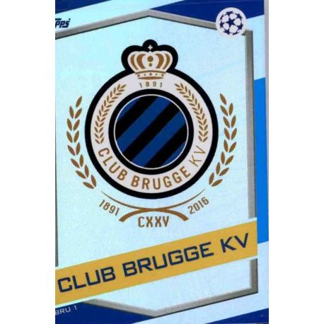 Escudo Club Brugge BRU1 Match Attax Champions 2016-17
