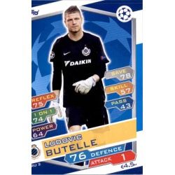 Ludovic Butelle Club Brugge BRU2 Match Attax Champions 2016-17