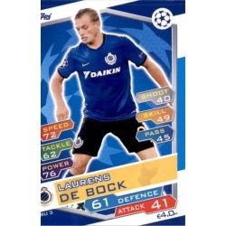 Laurens De Bock Club Brugge BRU3 Match Attax Champions 2016-17