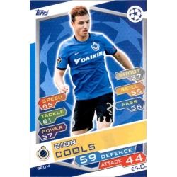 Dion Cools Club Brugge BRU4 Match Attax Champions 2016-17